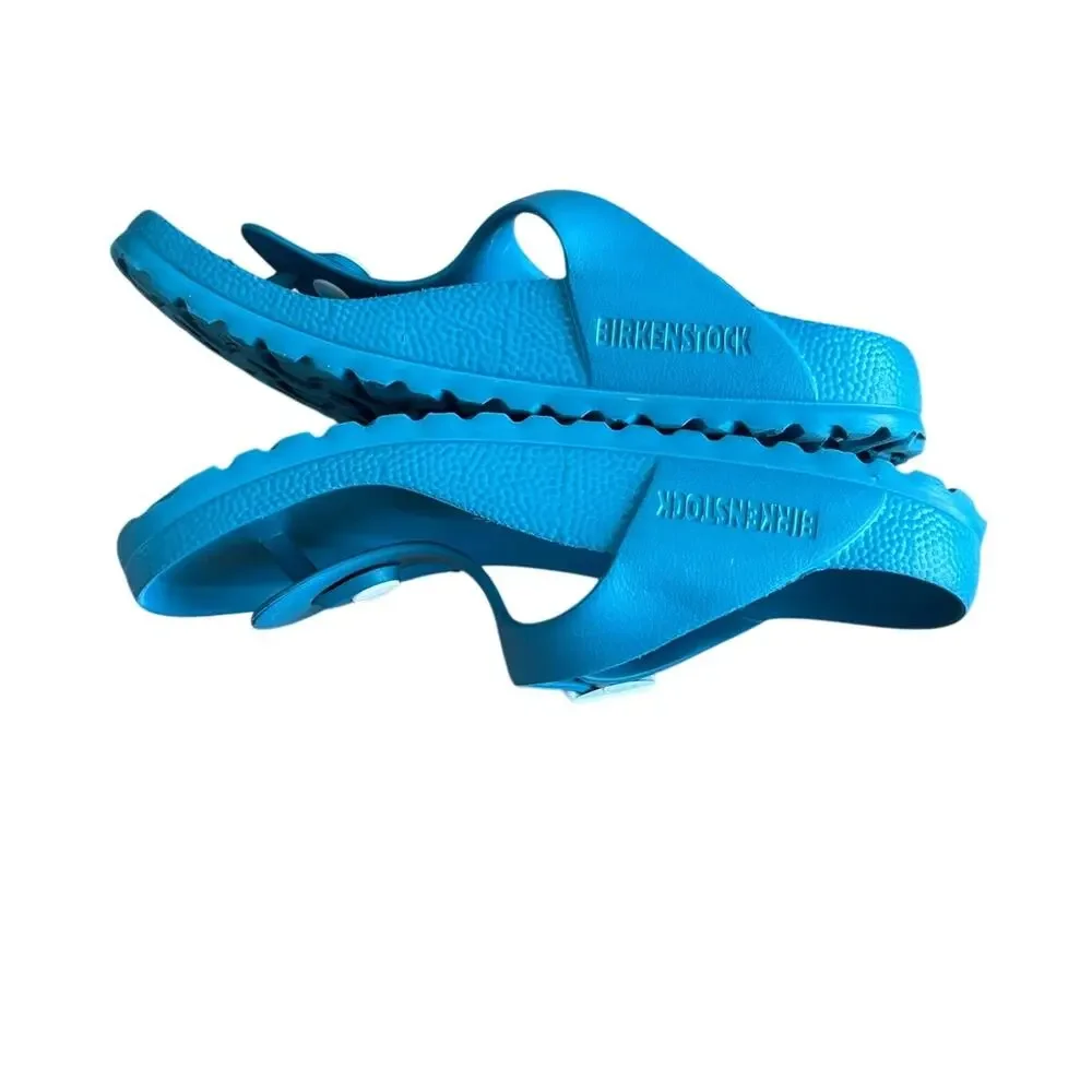 Birkenstock Gizeh EVA Sandals Teal Blue Thong Flip Flop Waterproof Girls Size 12